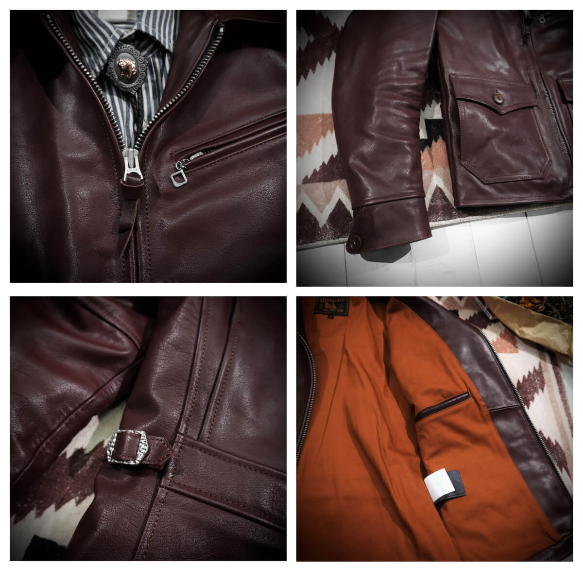 Men's Newsboy Leather Jacket Calfskin