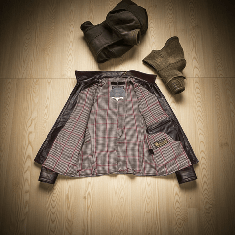 メンズ キャスケット レザージャケット ホースハイド