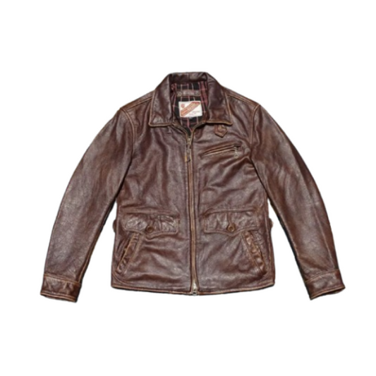 Newsboy Leather Jacket Cowhide