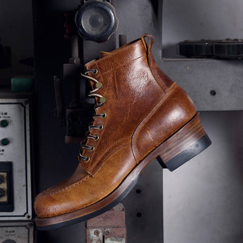 Men's Norwegian Toe Logger Boots, Crazy Cow