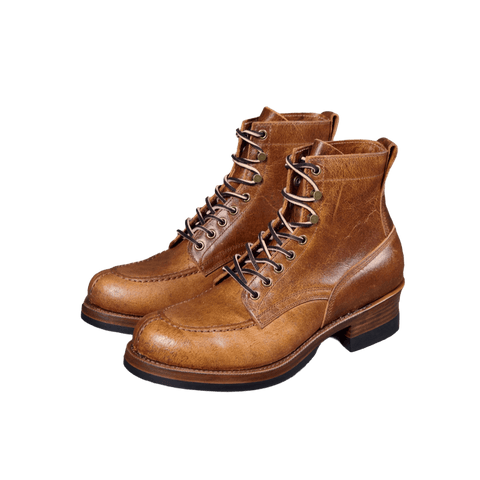 Men's Norwegian Toe Logger Boots, Crazy Cow