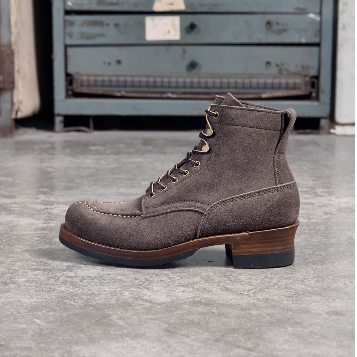 Men's Norwegian Toe Logger Boots, Kudu Reverse