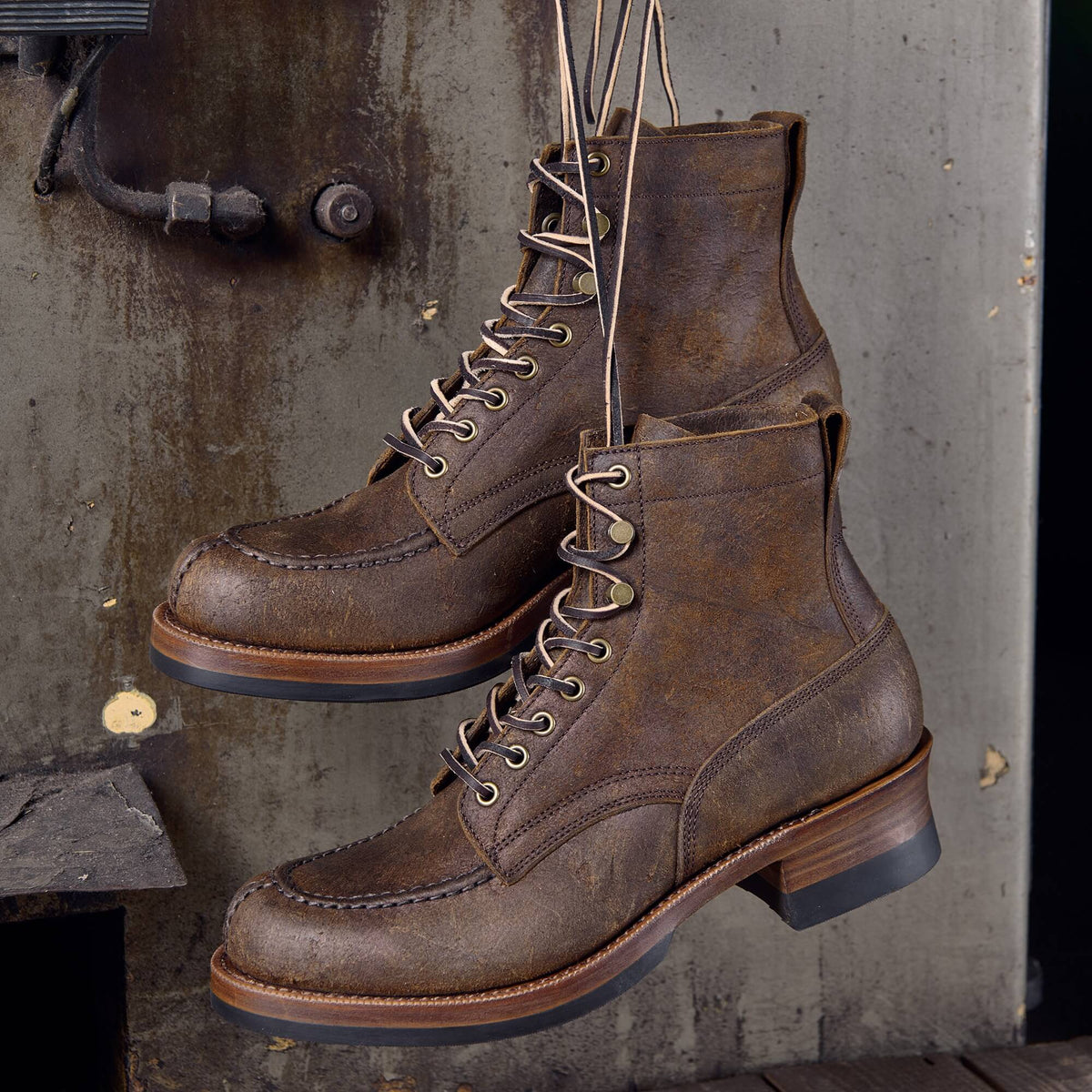 Men's Norwegian Toe Logger Boots, Metalic Rambler