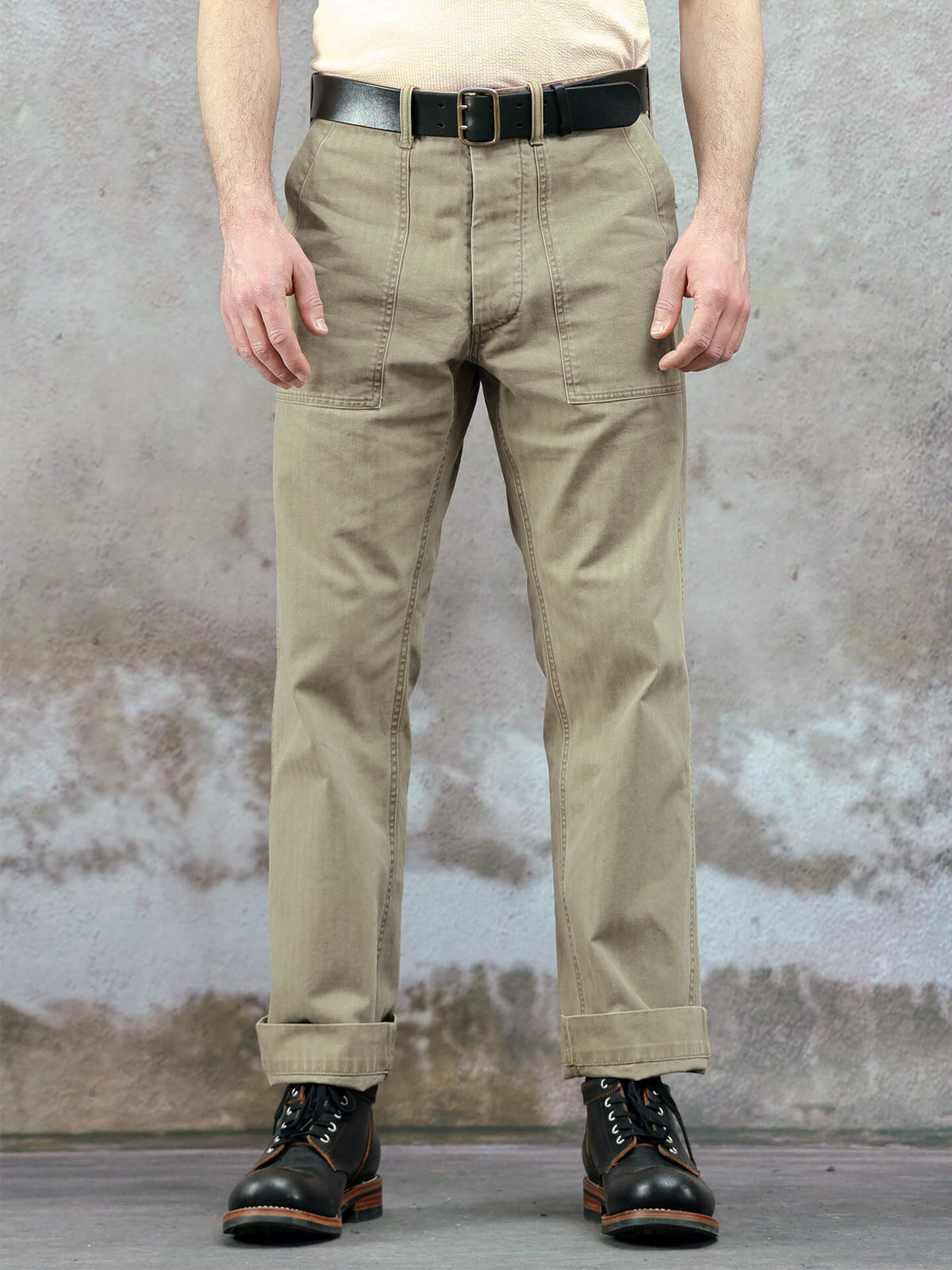 Men's OG-107 HBT Pants, Khaik Green