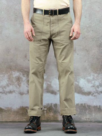 Men's OG-107 HBT Pants, Khaik Green
