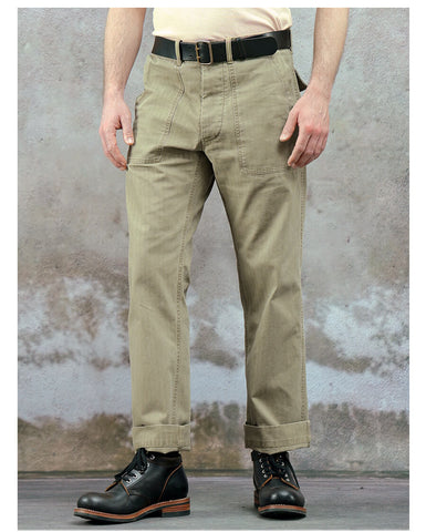 Men's OG-107 HBT Pants, Khaik Green