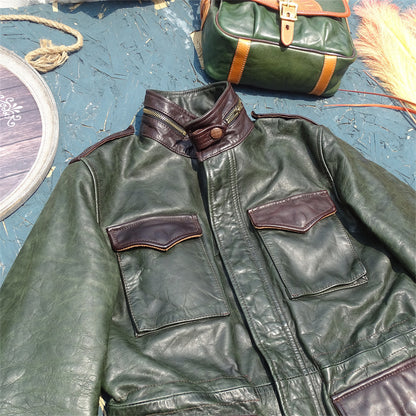 Men's Safari Field Leather Jacket