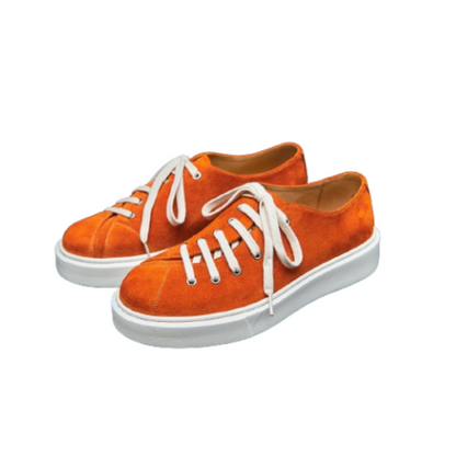 Baskets basses pour hommes orange