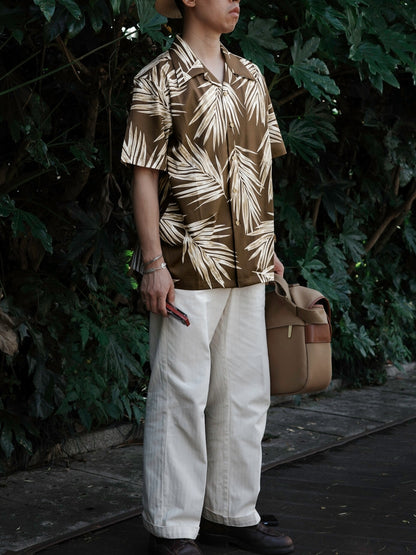 Men's Palm Leaf Hawaiian Shirt