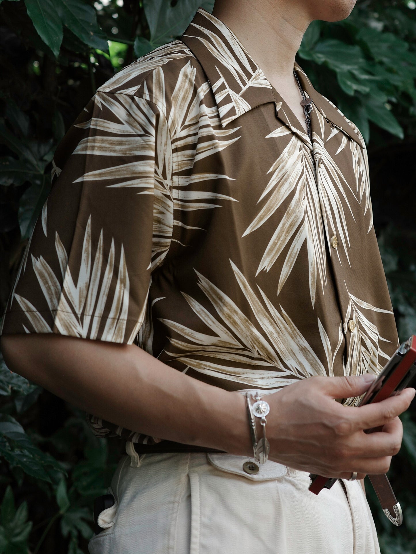 Men's Palm Leaf Hawaiian Shirt