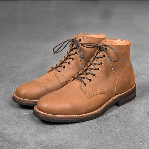 Men's Plain Toe Boots