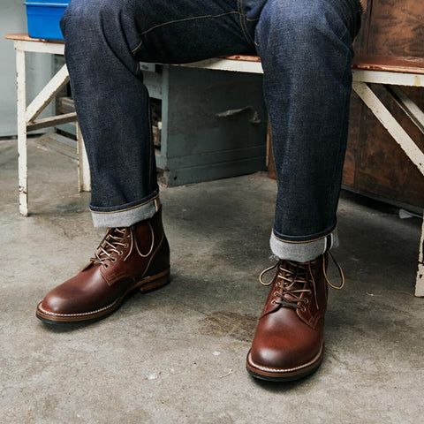 Men's Plain Toe Boots