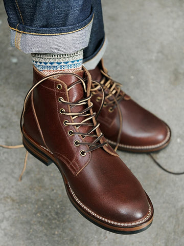Men's Plain Toe Boots