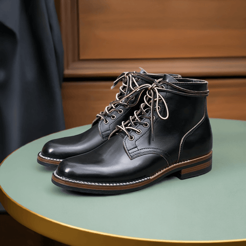 Men's Plain Toe Boots