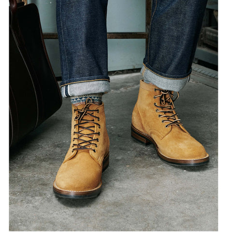 Men's Plain Toe Boots