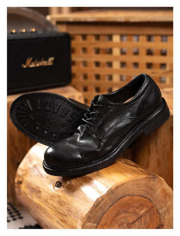 Men's Plain Toe Derby Shoes