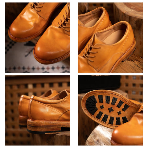 Men's Plain Toe Derby Shoes