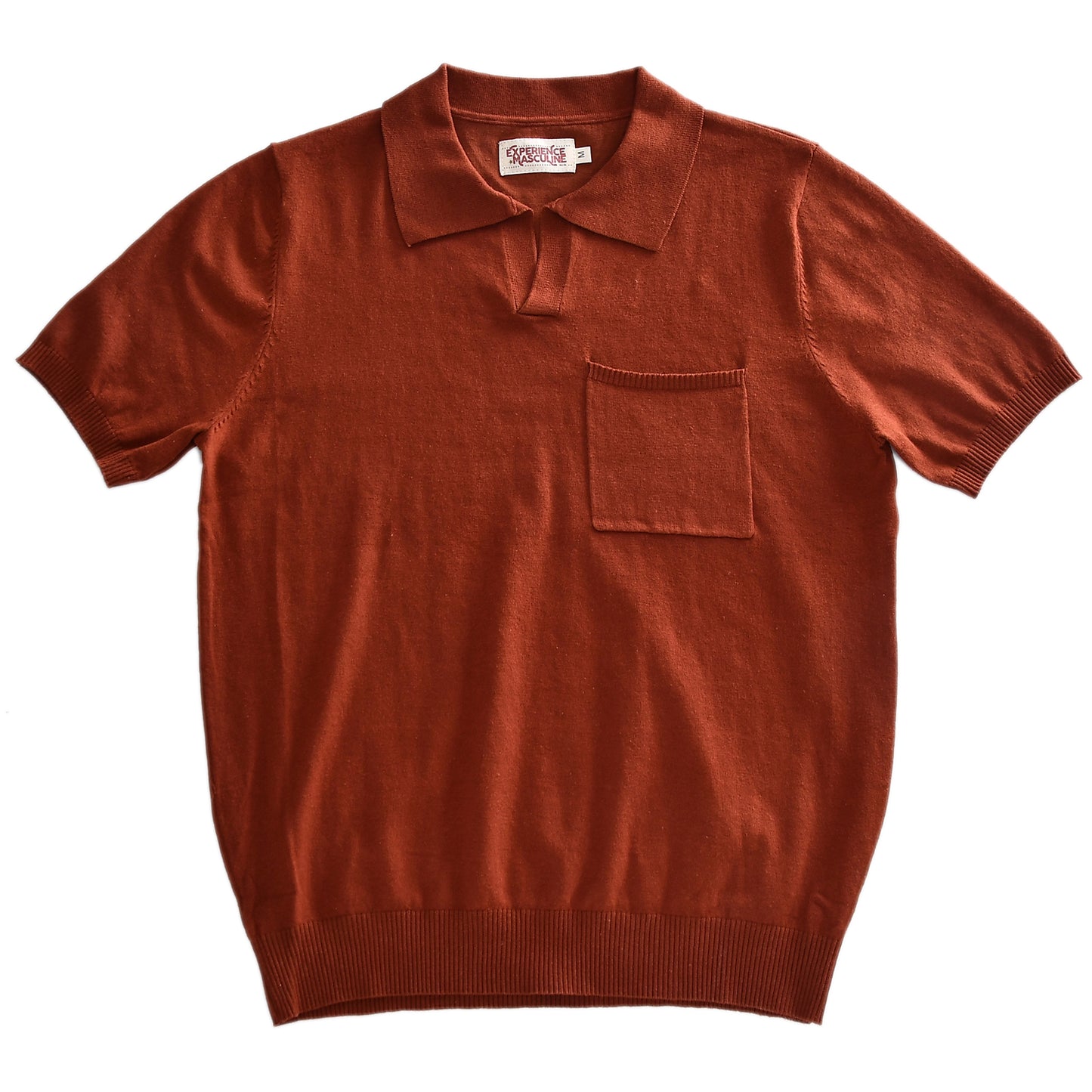 Men's Johnny Collar Knit Polo Shirt