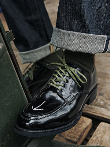 Men's Arrow Apron Derby, Polished Leather