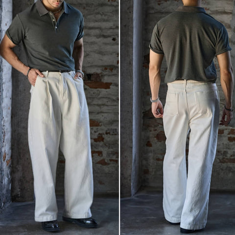 Men's Hazy Blue Polo Shirt, Short Sleeves