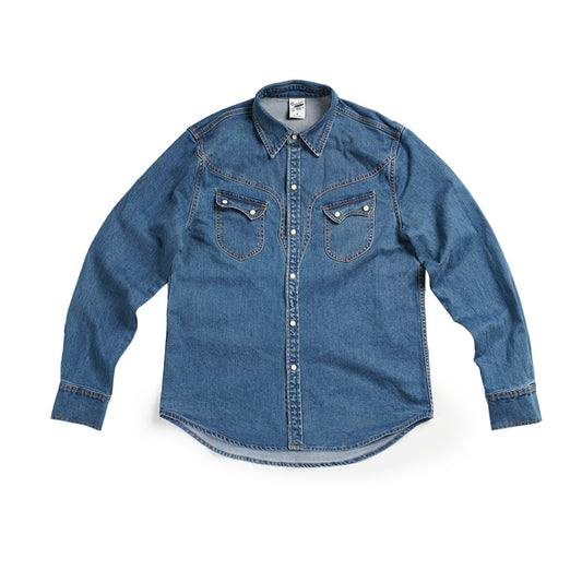 Chemise en denim western 10OZ pour homme