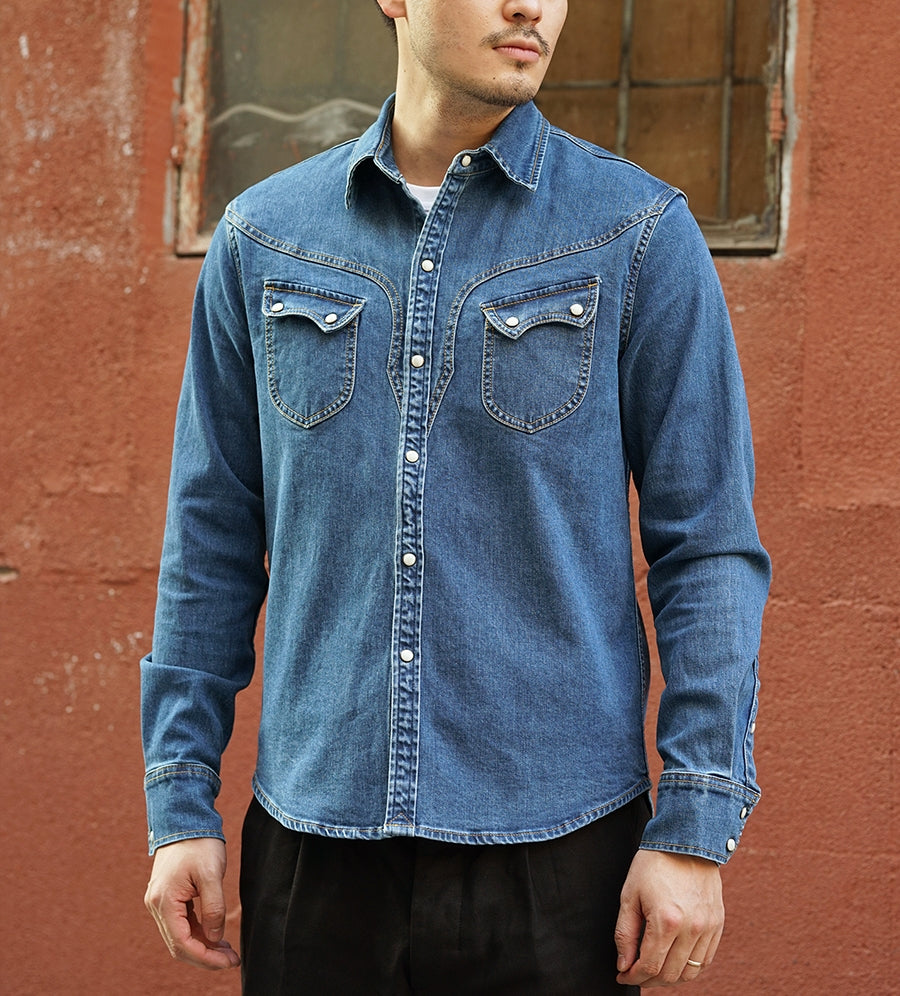 Levi's® Men's Classic Western Standard Fit Shirt - Indigo Stonewash - Blue  | Levi's MY