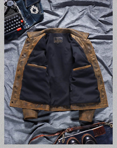 Men's Rancher-Style Leather Jacket