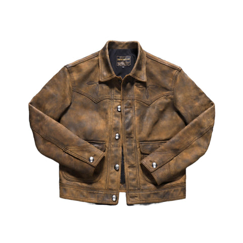 Men's Rancher-Style Leather Jacket