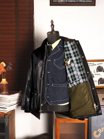 Men's Safari Leather Jacket, Horsehide