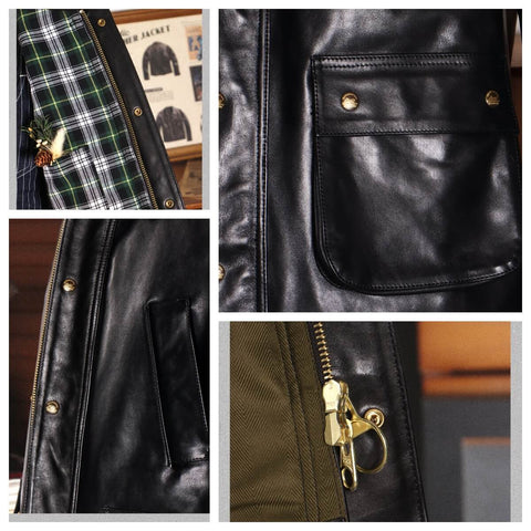 Men's Safari Leather Jacket, Horsehide