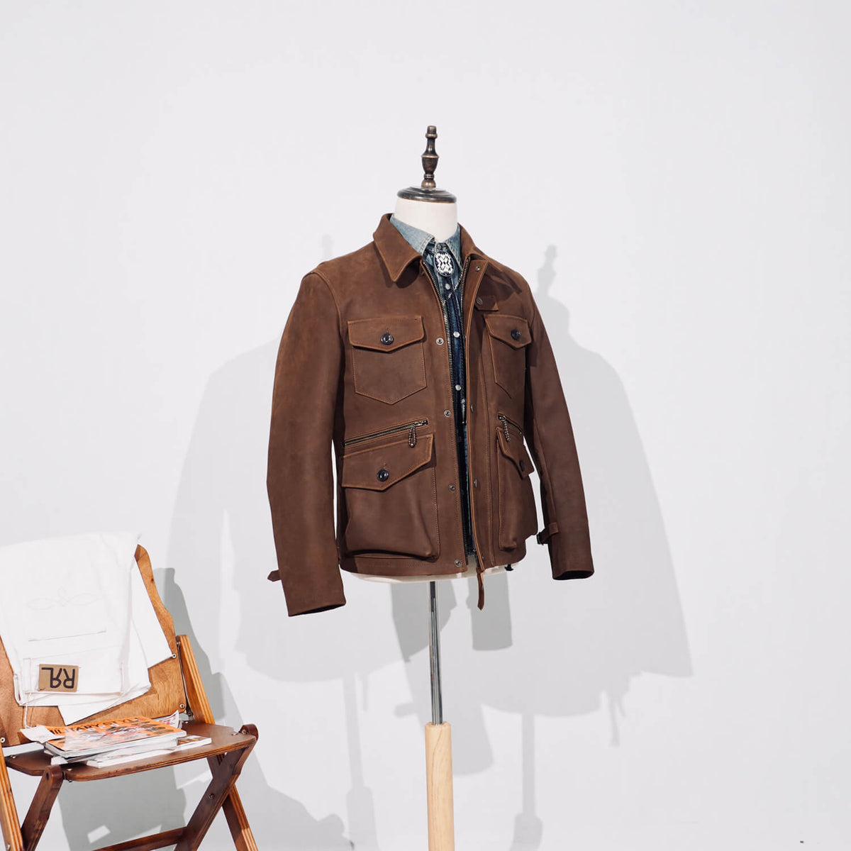 Men's Safari Leather Jacket