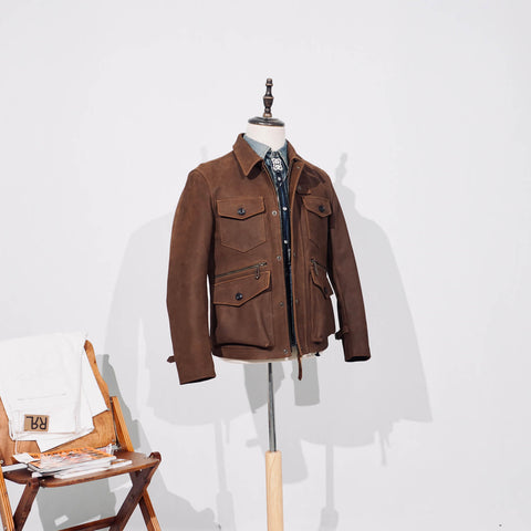 Men's Safari Leather Jacket