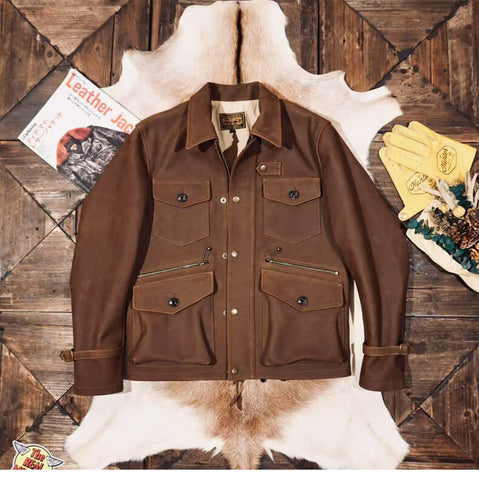 Men's Safari Leather Jacket