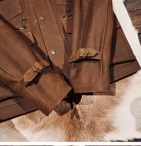 Men's Safari Leather Jacket