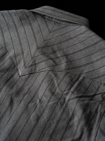 Men's Gray Salt Pepper Western Shirt