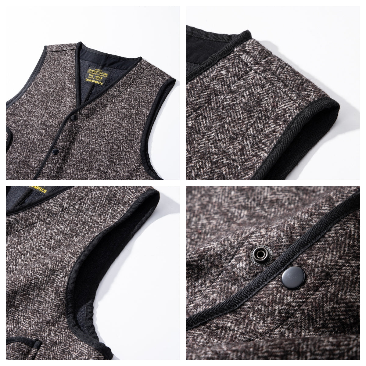 Men's Tweed V-neck Vest