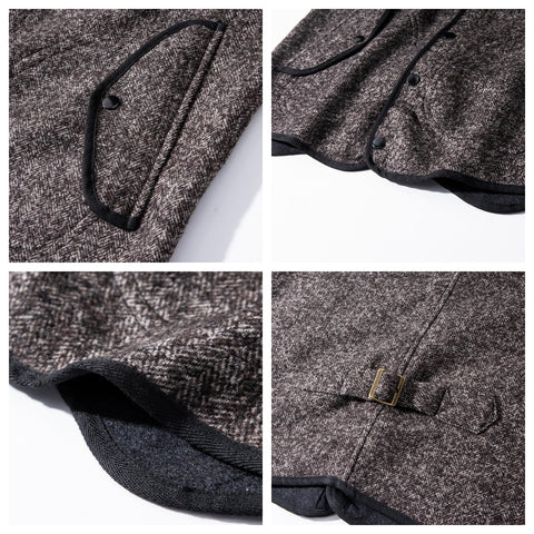 メンズツイードVネックベスト