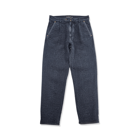 Men’s Sashiko Kendo Pants, Charcoal Black