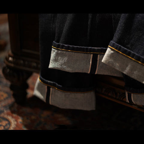 Men's Selvedge Denim Bootcut Jeans, Indigo Dyed