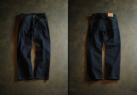 Men's Selvedge Denim Bootcut Jeans, Indigo Dyed