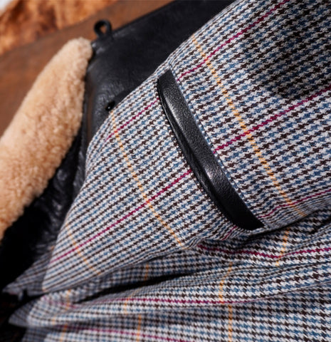 Men's Shearling Collar Ranch Coat, Cowhide