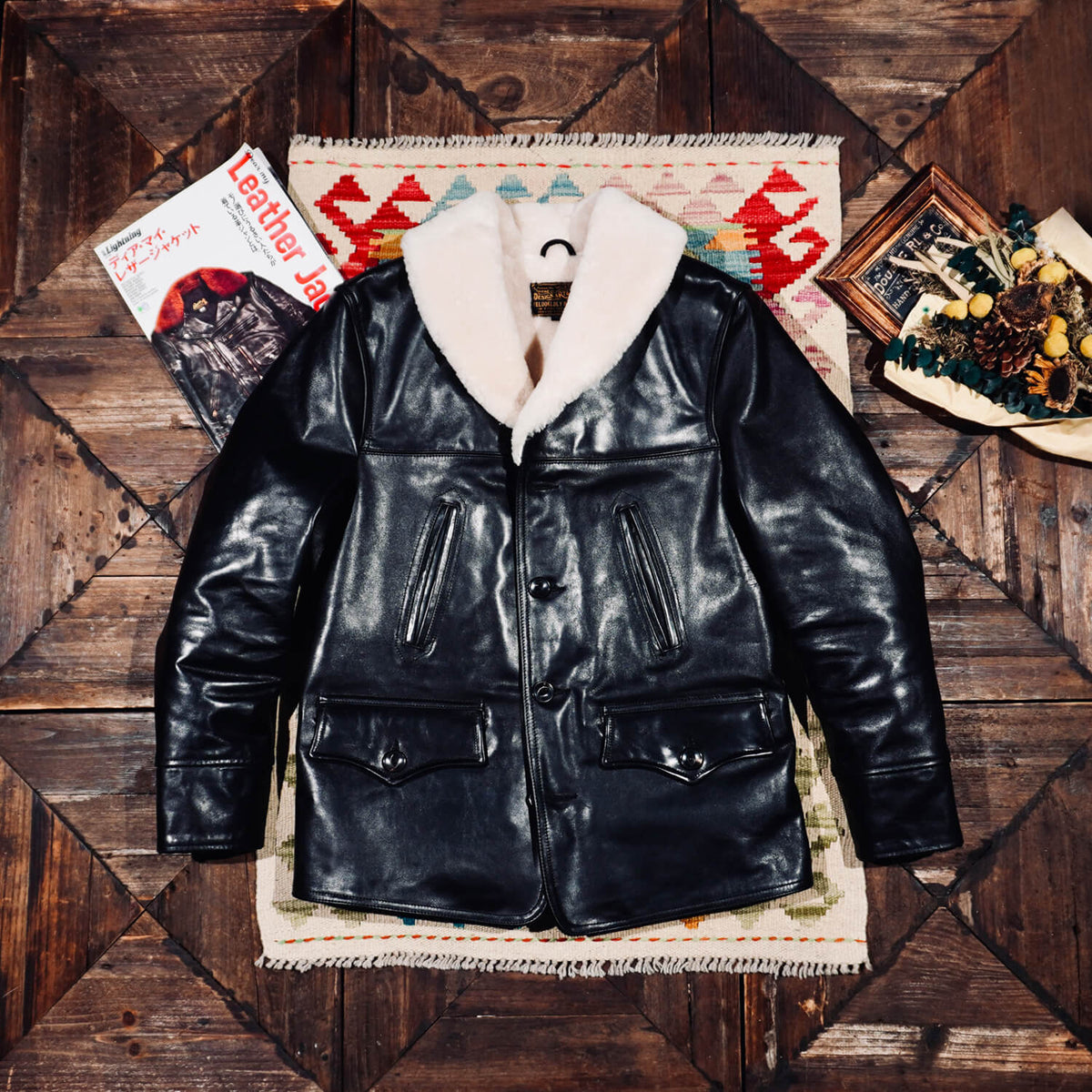 Men's Shearling Ranch Coat, Horsehide