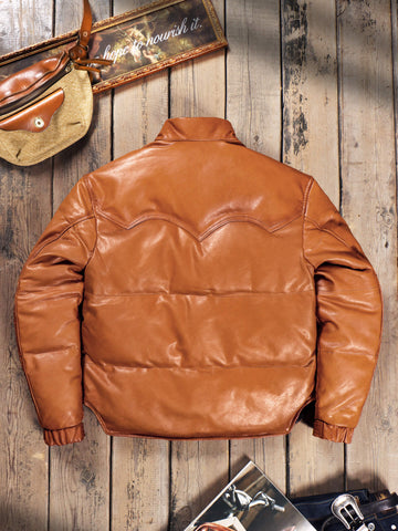 Men's Sheepskin Down Puffer Jacket