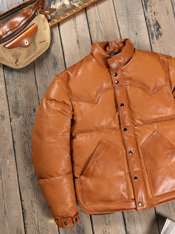 Men's Sheepskin Down Puffer Jacket