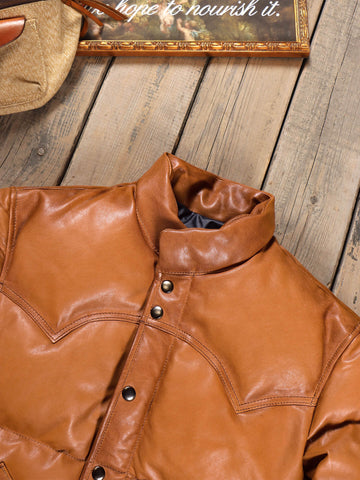 Men's Sheepskin Down Puffer Jacket