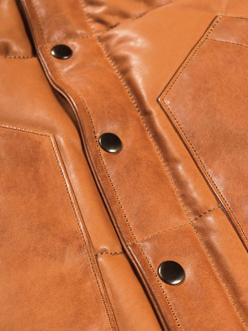 Men's Sheepskin Down Puffer Jacket