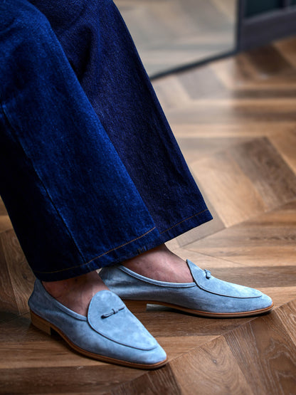 Men's Suede Sheepskin Tassel Loafers