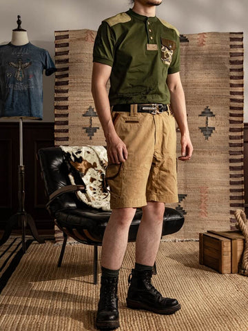 Men's Duck Camo Henley Shirt