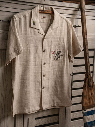 Men's Short Sleeve Linen Aloha Shirt