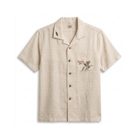 Men's Short Sleeve Linen Aloha Shirt